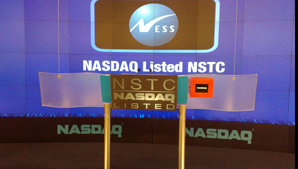 Ness' IPO on the NASDAQ stock exchange, New York