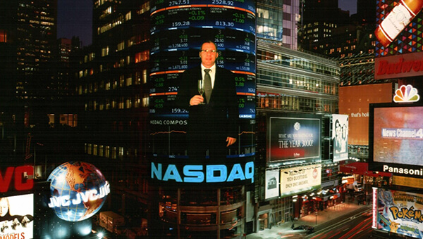 Ness' IPO on the NASDAQ stock exchange, New York