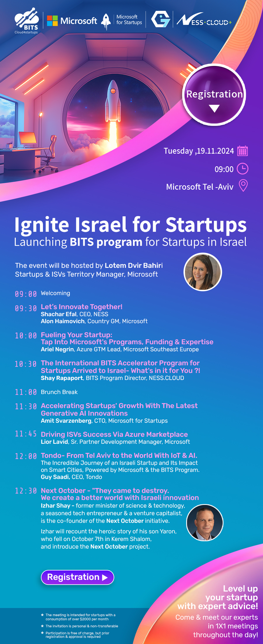 Ignite Israel for Startups - Launching BITS program for Startups in Israel